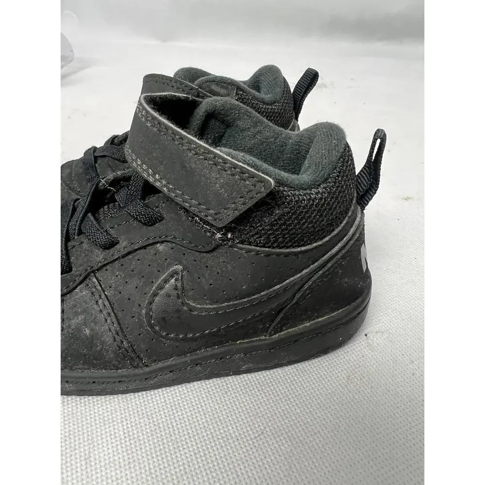 Nike Play Shoes Baby Sneakers 8C Black Lace Up